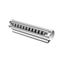 Load image into Gallery viewer, Aluminum Alloy Car Temporary Parking Card Rotate Phone Number Plate Park Stop Magnetic Adsorption Car Styling Auto Accessories