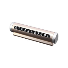 Load image into Gallery viewer, Aluminum Alloy Car Temporary Parking Card Rotate Phone Number Plate Park Stop Magnetic Adsorption Car Styling Auto Accessories