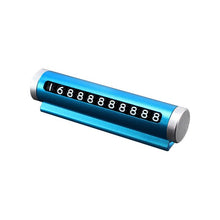 Load image into Gallery viewer, Aluminum Alloy Car Temporary Parking Card Rotate Phone Number Plate Park Stop Magnetic Adsorption Car Styling Auto Accessories