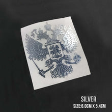 Load image into Gallery viewer, PITREW Coat of Arms of Russia Nickel Metal Car Stickers Decals Russian Federation Eagle Emblem for Car Styling
