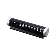 Load image into Gallery viewer, Aluminum Alloy Car Temporary Parking Card Rotate Phone Number Plate Park Stop Magnetic Adsorption Car Styling Auto Accessories
